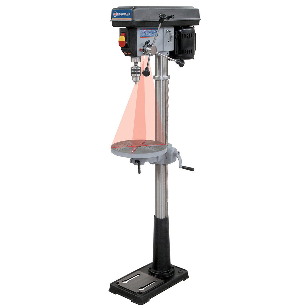 King Canada KING-KC-116FN 13in 16-Speed 7.5A Floor Drill Press with Laser