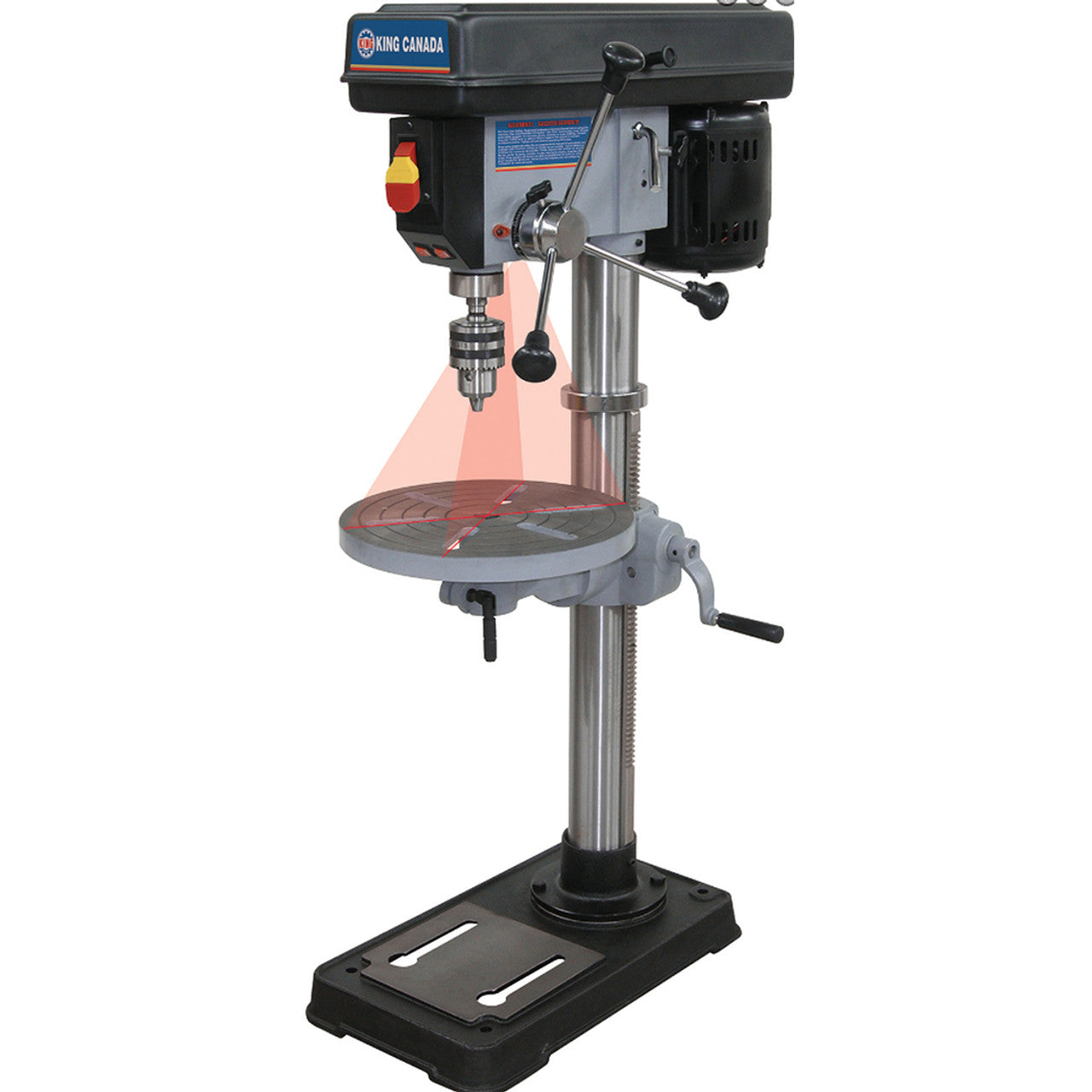 King Canada KING-KC-116N 13in 16-Speed 7.5Ah Bench Drill Press with Laser