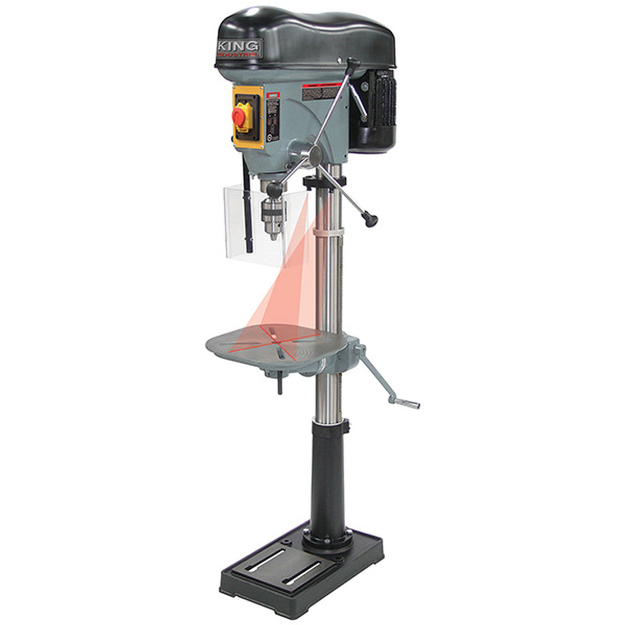 King Industrial KING-KC-119FC-LS 17in Long Stroke Drill Press With Safety Guard