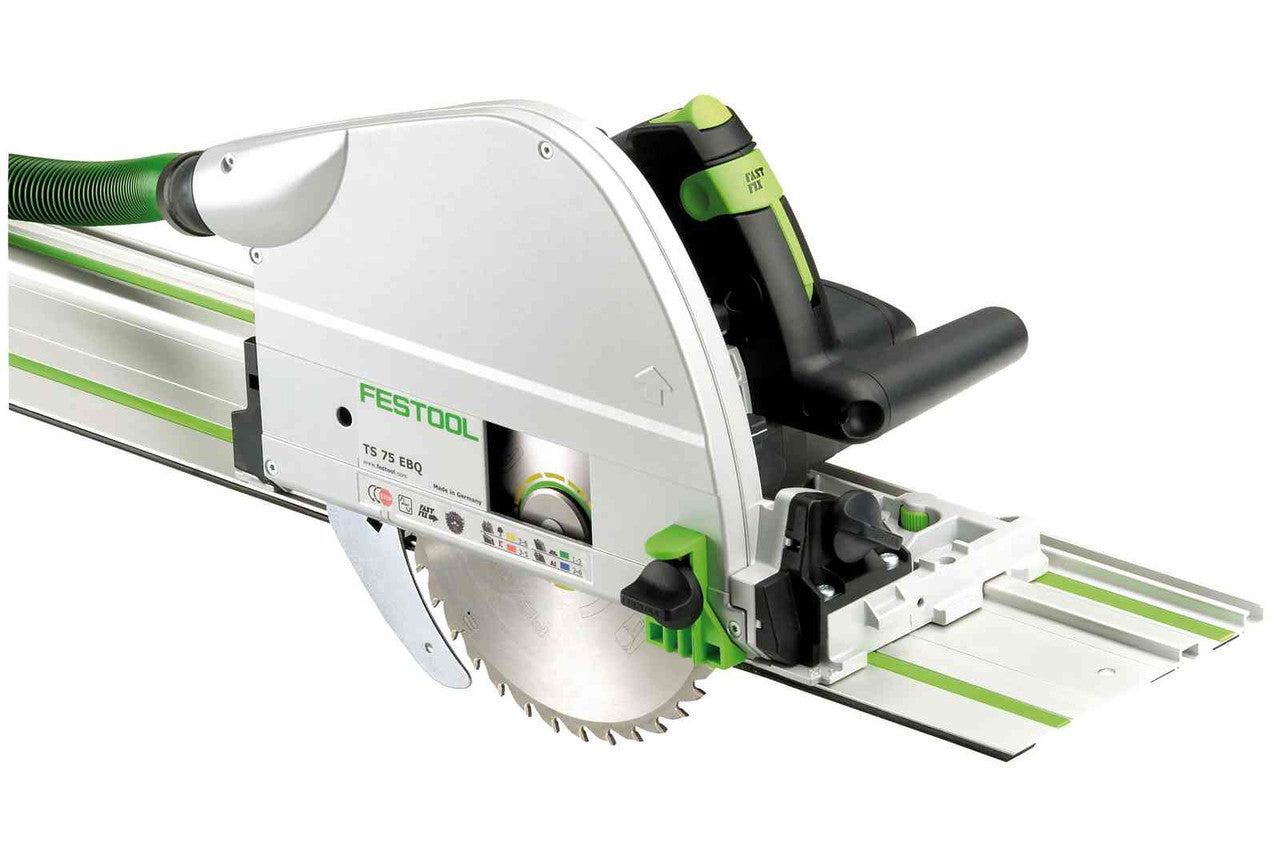 Festool FES-575390 TS 75 EQ Plunge Cut Track Saw + 75in Guide Rail Track
