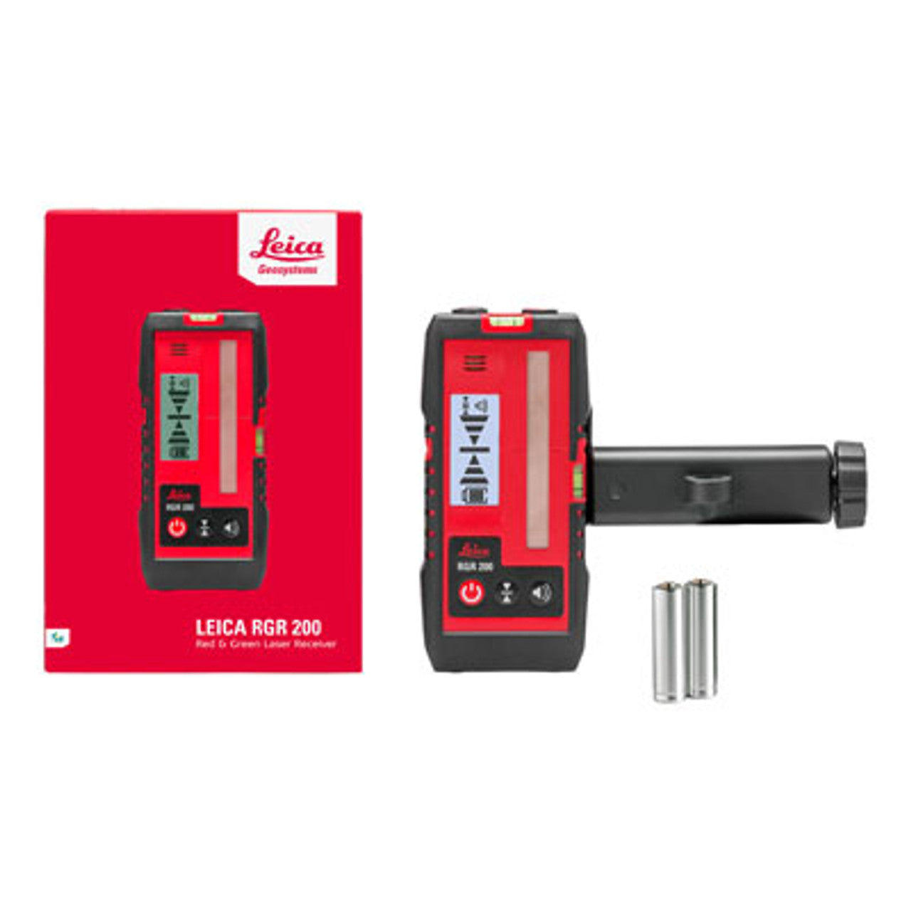 Leica Lasers and Disto LEI-866090 RGR 200 Red and Green Laser Receiver