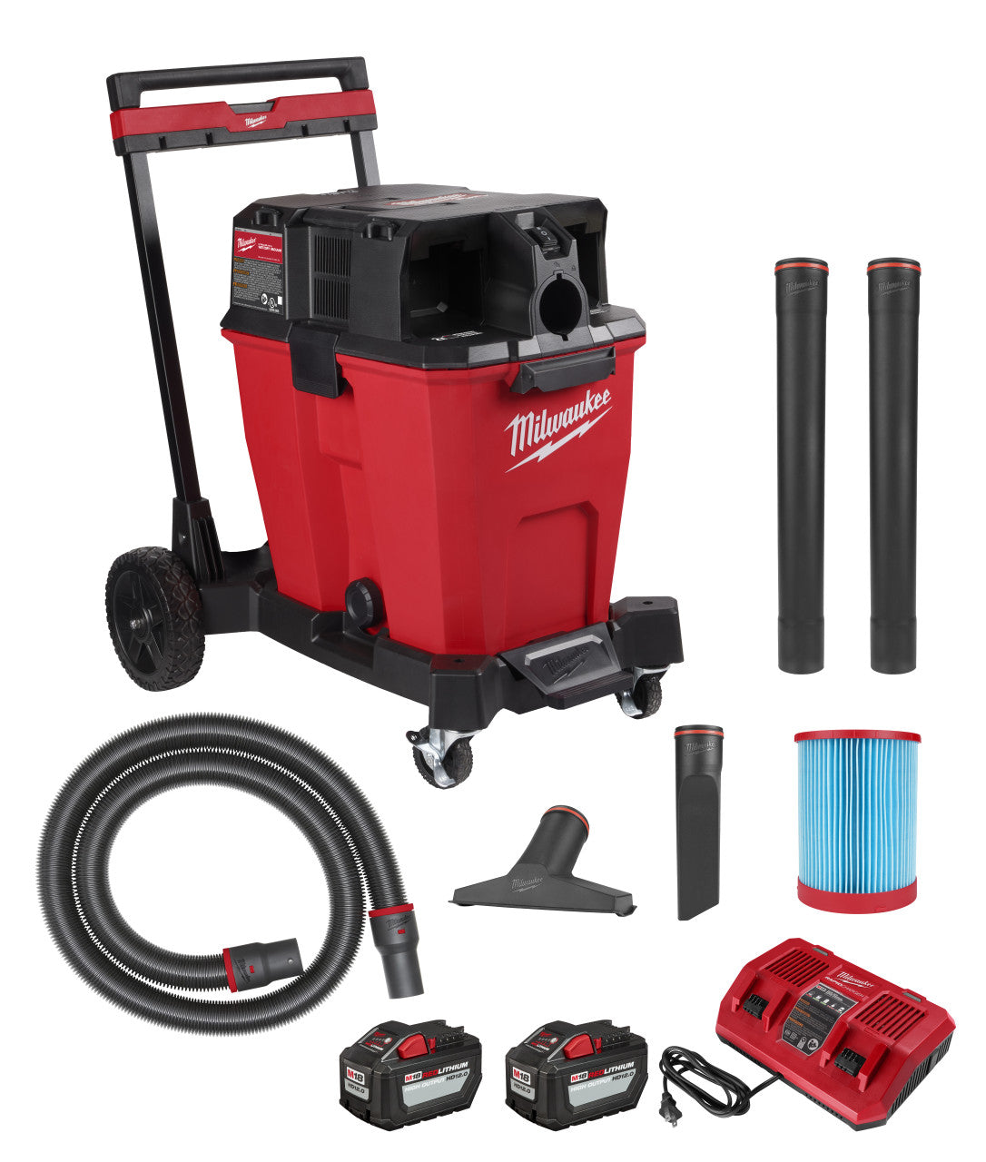 Milwaukee MIL-0930-22HD M18 FUEL 12 Gallon Dual-Battery Wet/Dry Vacuum Kit