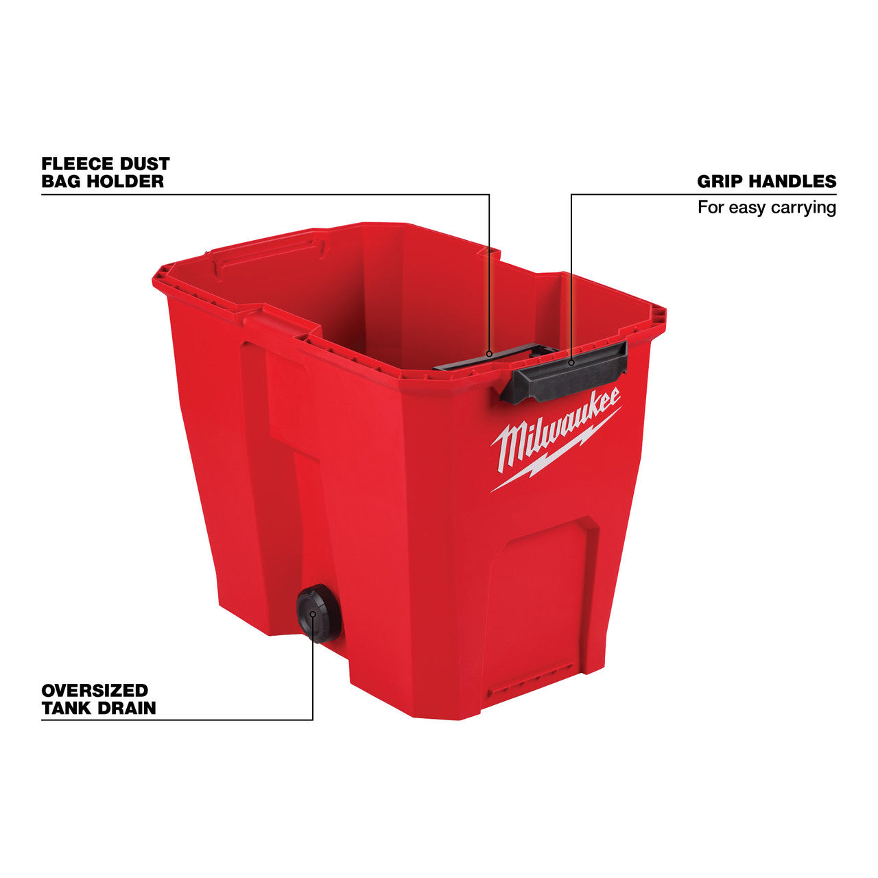Milwaukee MIL-0932-20 12 Gallon Wet/Dry Vacuum Tank