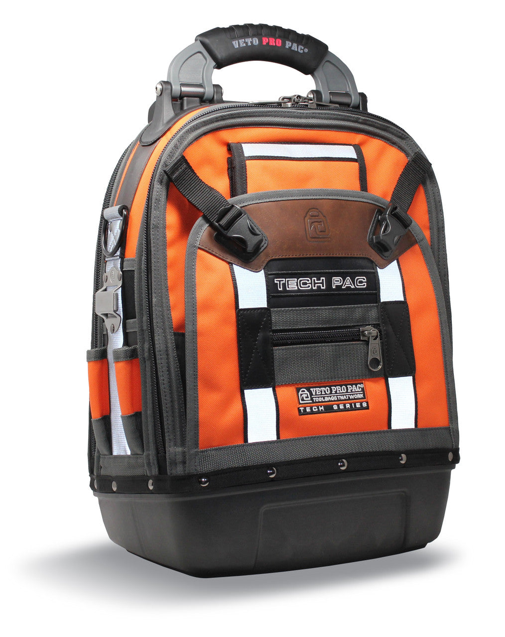 Veto Pro Pac VPP-TECH-PAC-HIVIS-ORG Backpack Tech Tool Bag - HIVIS Orange
