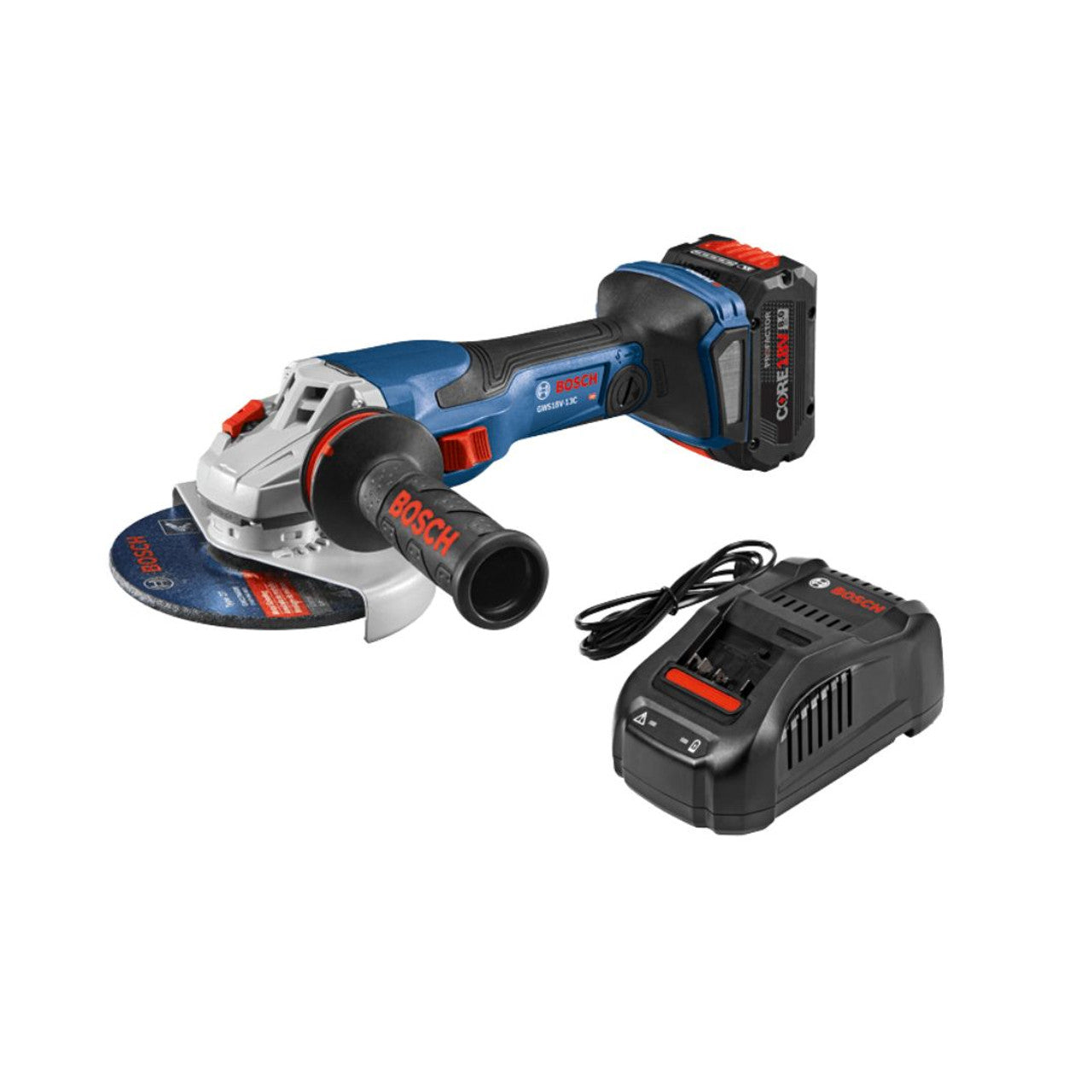 Bosch BOS-GWS18V-13CB14 18V Spitfire Connected-Ready 5 -6 In. Angle Grinder Kit with (1) 8.0 Ah Performance Battery