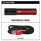 Milwaukee MIL-2011R Rechargeable 500L Everyday Carry Flashlight with Magnet