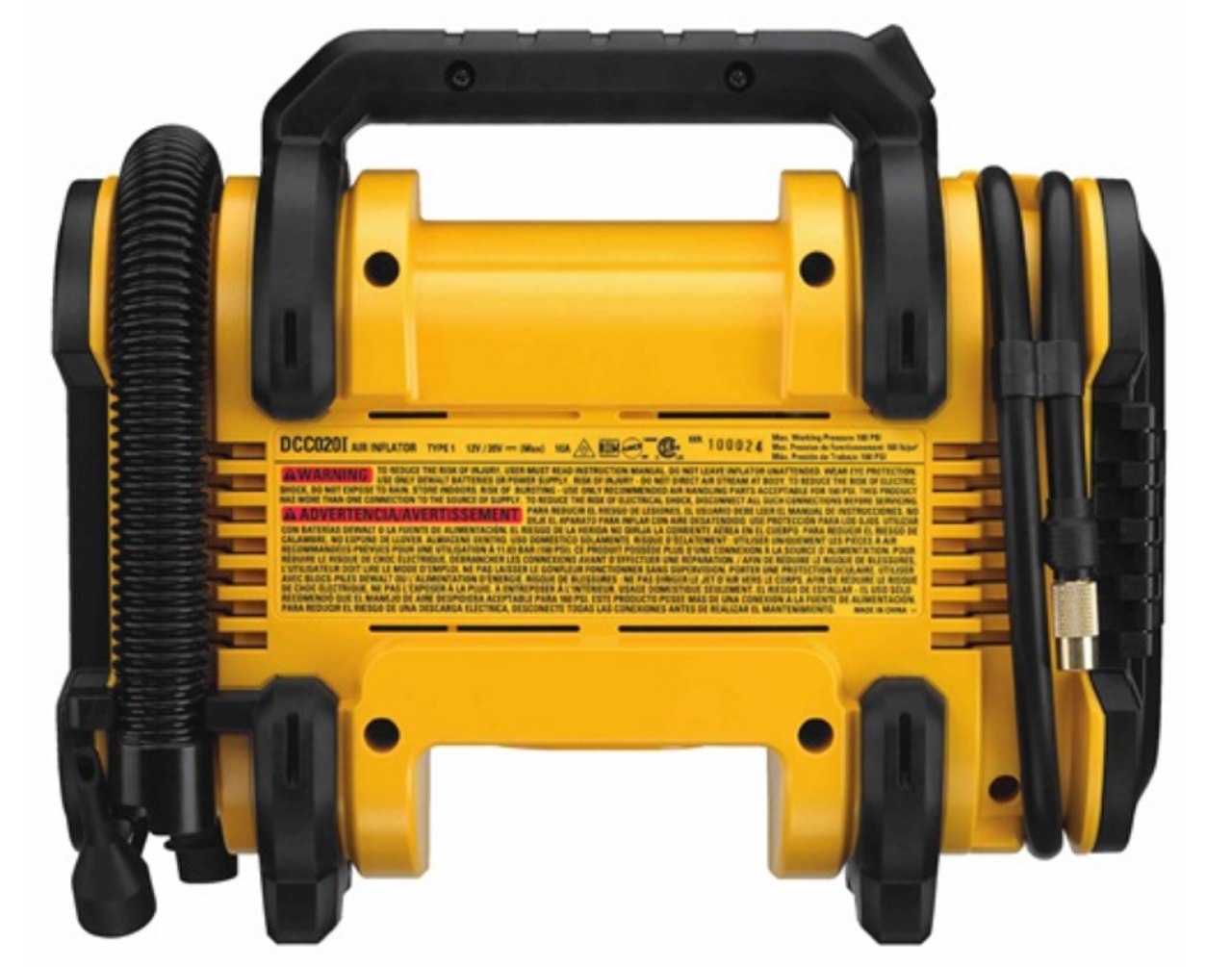 DEWALT DEW-DCC020IB 20V MAX Corded/Cordless Air Inflator Bare Tool