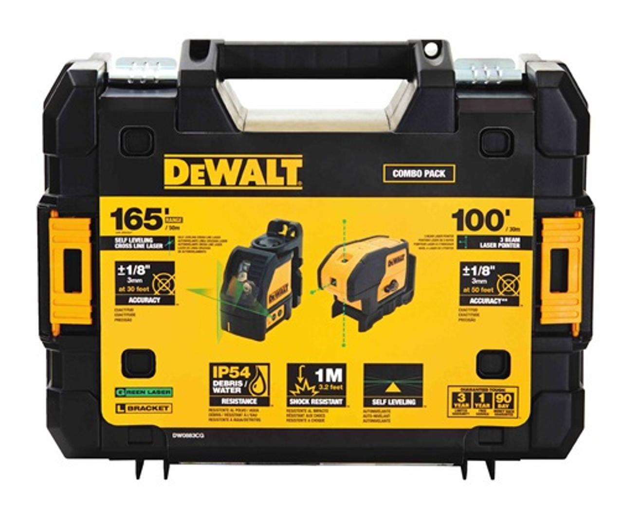DEWALT DEW-DW0883CG Green Line & Spot Laser Combo Kit