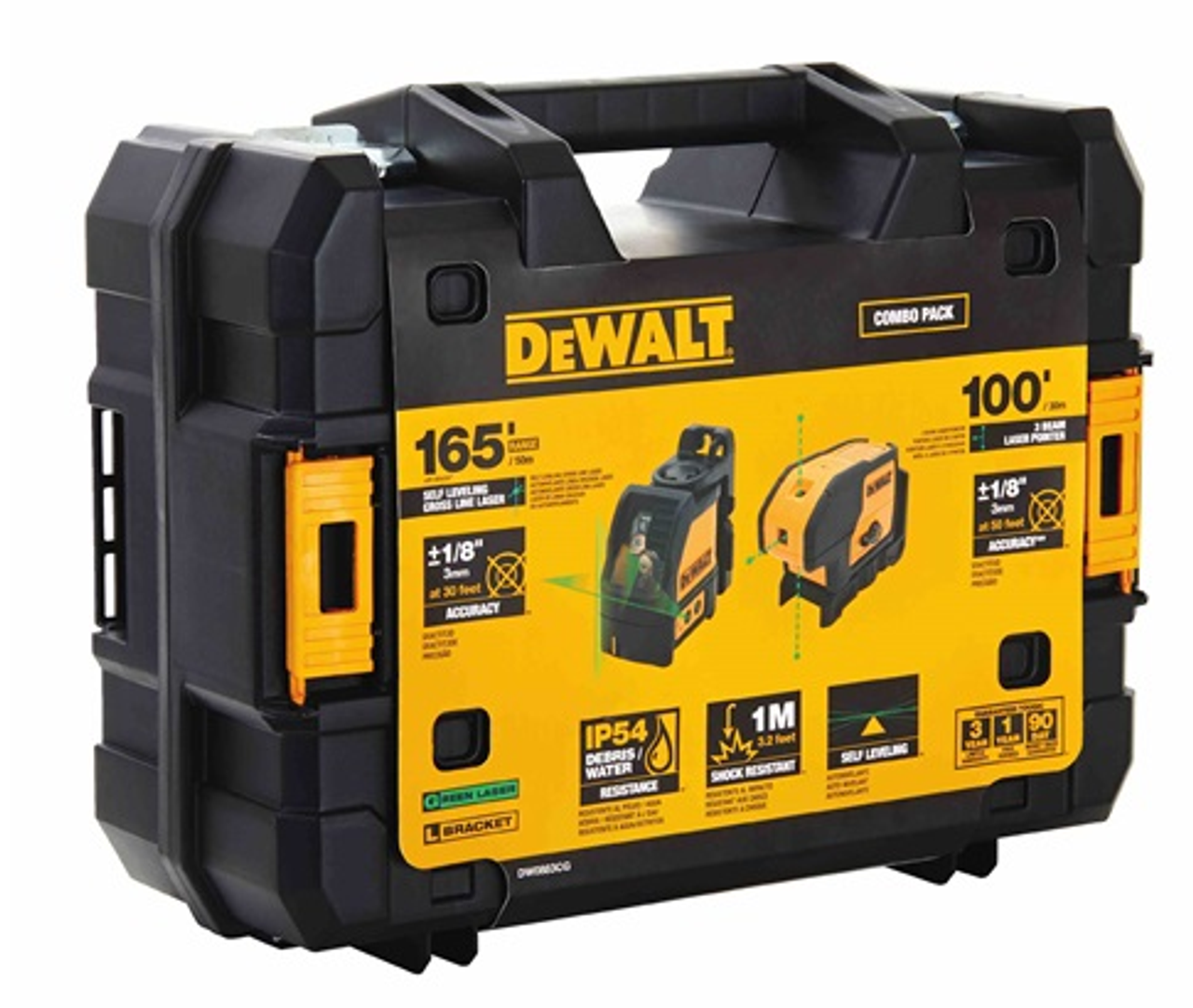 DEWALT DEW-DW0883CG Green Line & Spot Laser Combo Kit