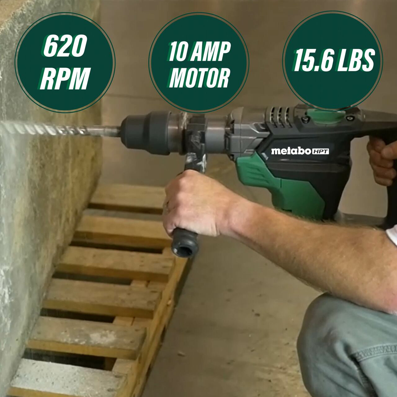 Metabo HPT HPT-DH40MCM 1-9/16in SDS Max Rotary Hammer