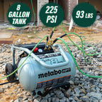 Metabo-HPT HPT-EC1315S The TANK 8-Gal 225 PSI Trolley Air Compressor