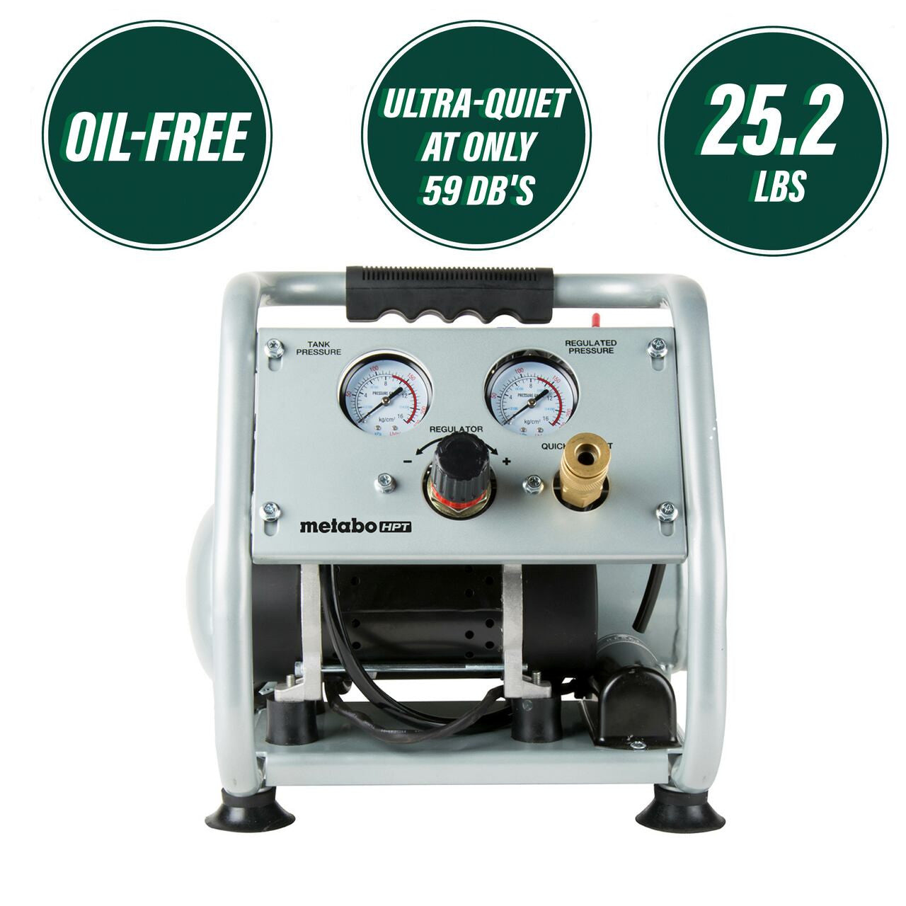 Metabo-HPT HPT-EC28M 1-Gallon Portable Electric Horizontal Air Compressor