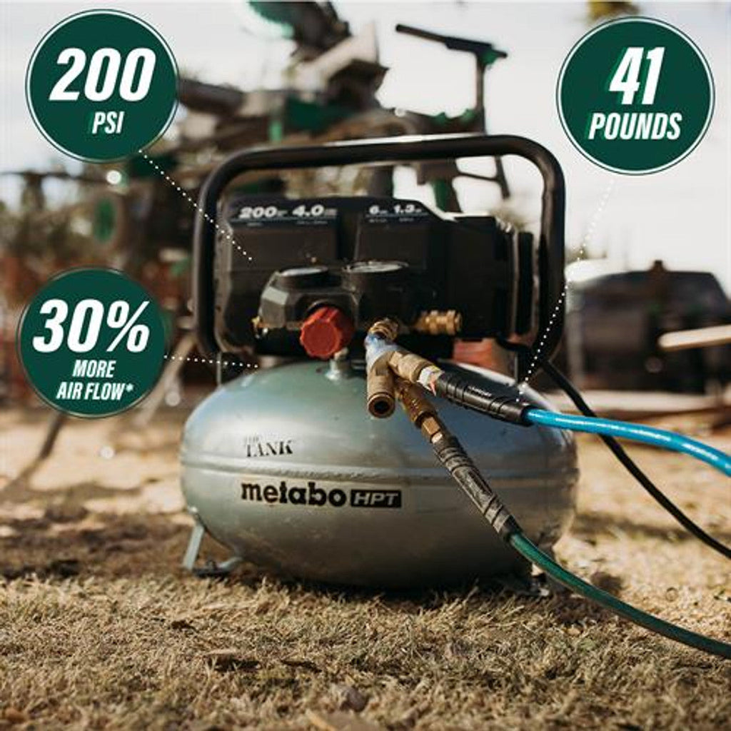 Metabo-HPT HPT-EC914SM THE TANK 6-Gallon High Capacity Pancake Air Compressor