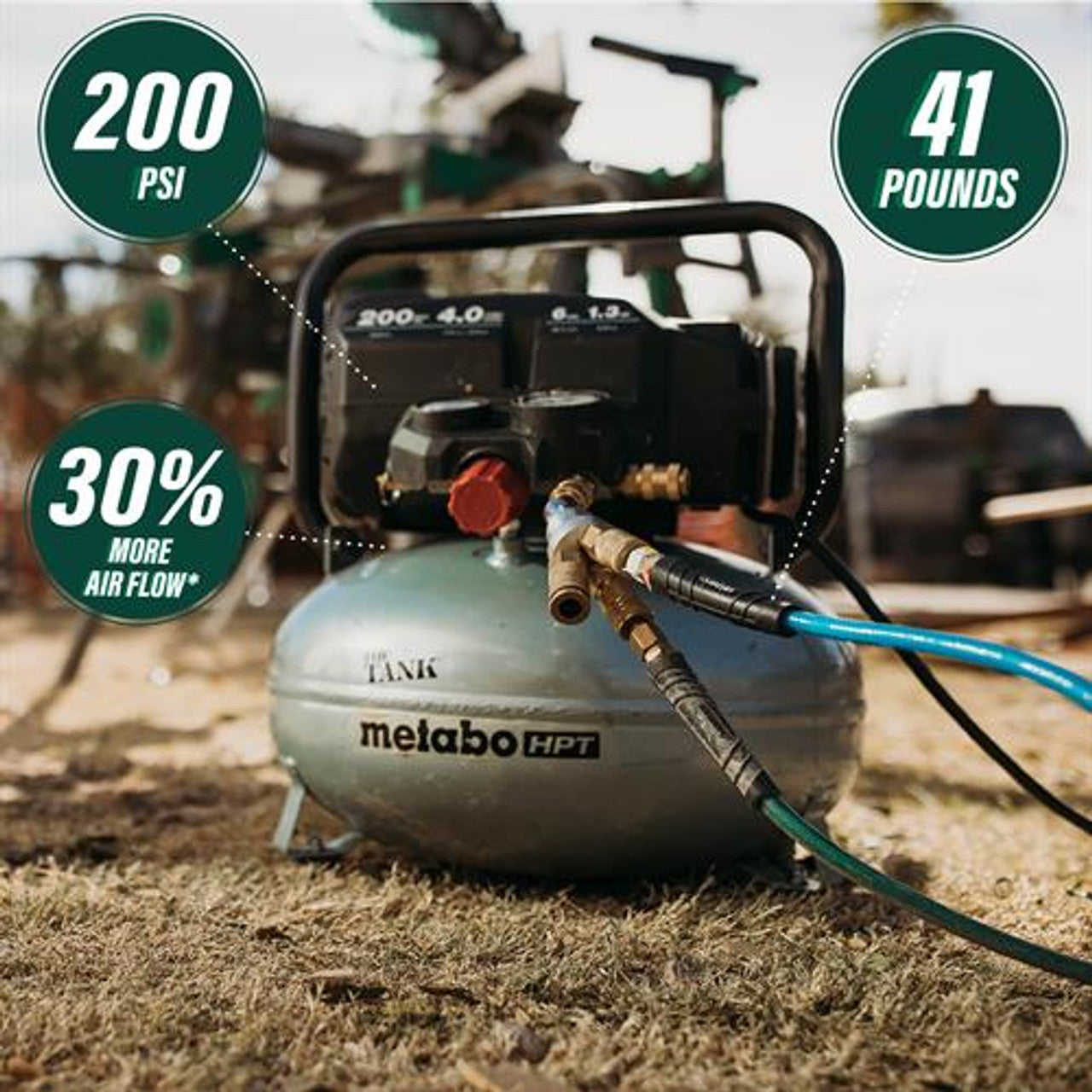 Metabo-HPT HPT-EC914SM THE TANK 6-Gallon High Capacity Pancake Air Compressor