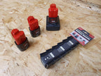 StealthMounts SM-BM-MW12-BLK-6 Battery Mounts for Milwaukee M12 6 Pack