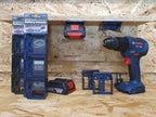 StealthMounts SM-BM-BO18-BLU-6 Battery Mounts for Bosch 18v Dark Blue 6Pk