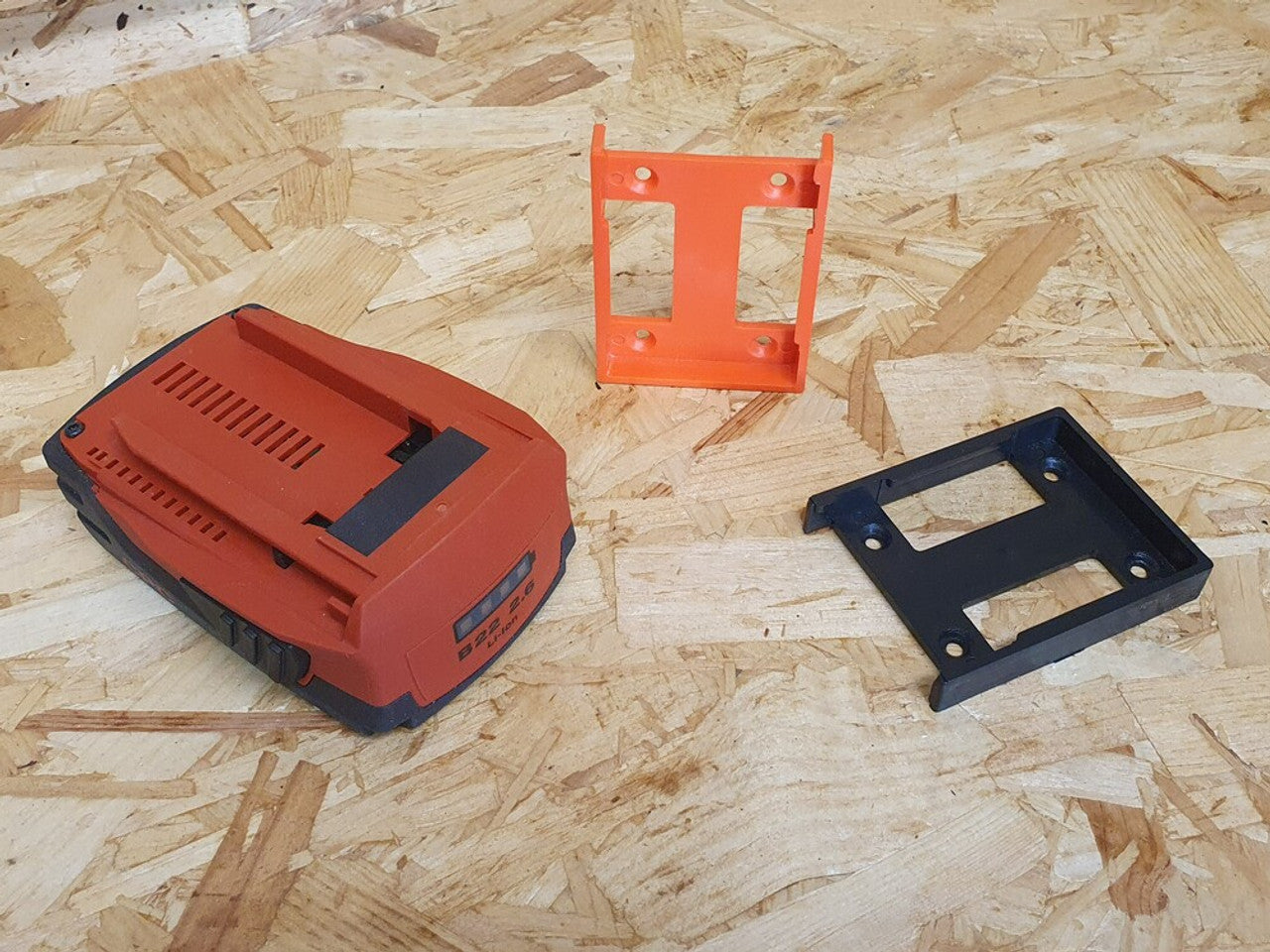 StealthMounts SM-BM-HT22-ORG-6 Battery Mounts for Hilti 22v Orange 6Pk