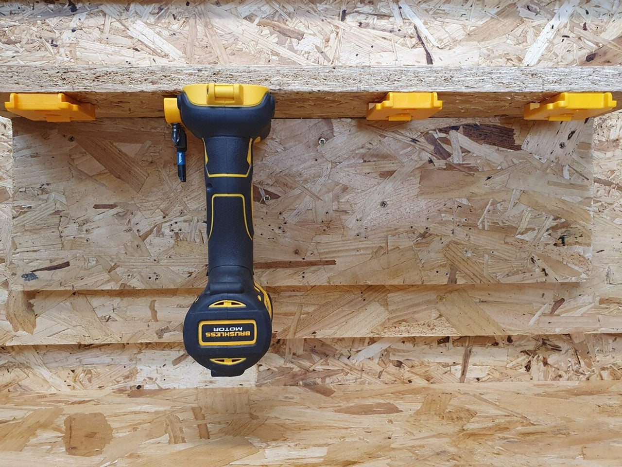 StealthMounts SM-TM-DW18-YLW-4 Tool Mounts for Dewalt 18v/20v & Flexvolt Yellow 4-Pack