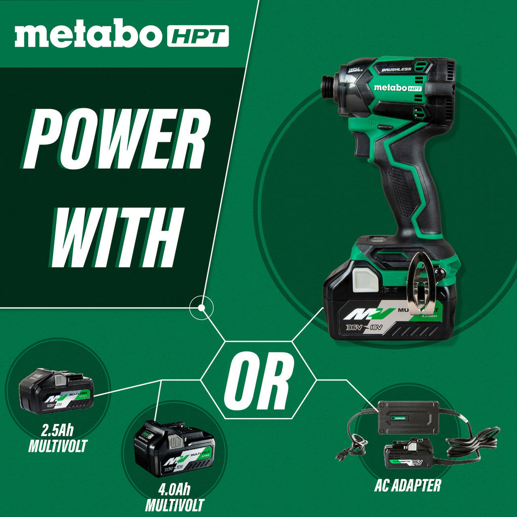 Metabo-HPT HPT-WH36DCM 36V MultiVolt Cordless Triple Hammer Bolt Impact Driver