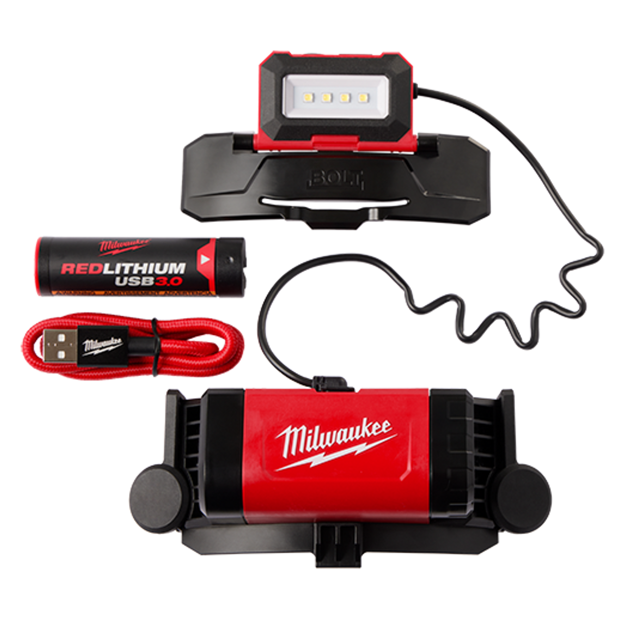 Milwaukee MIL-2118-21 BOLT REDLITHIUM USB Headlamp