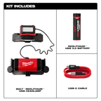 Milwaukee MIL-2118-21 BOLT REDLITHIUM USB Headlamp