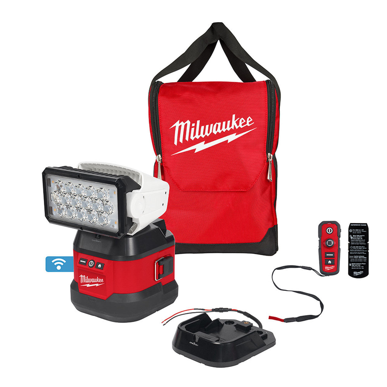 Milwaukee MIL-2123-20 M18 Utility Remote Control Search Light with Portable Base