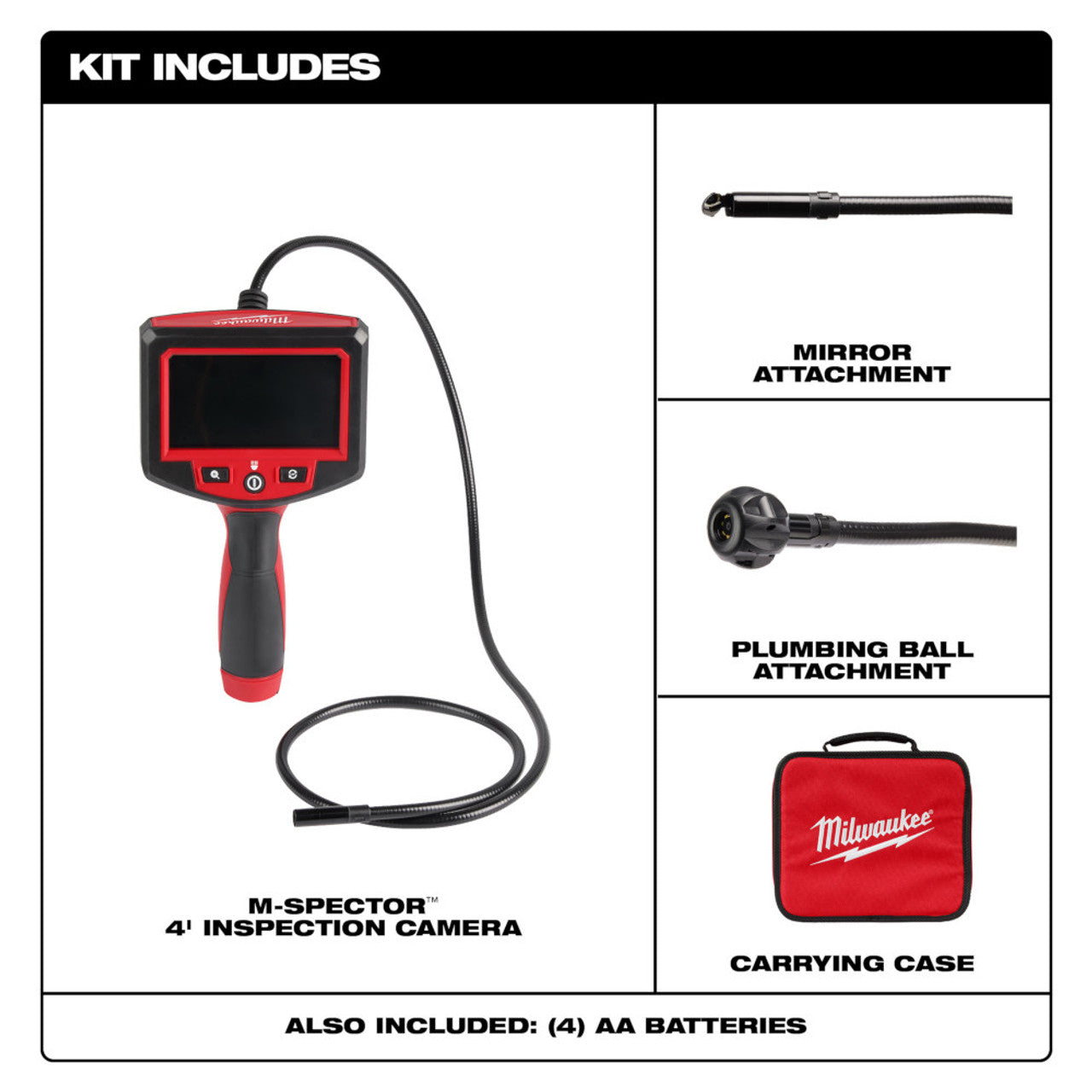 Milwaukee MIL-2319-20 M-Spector 4ft Inspection Camera