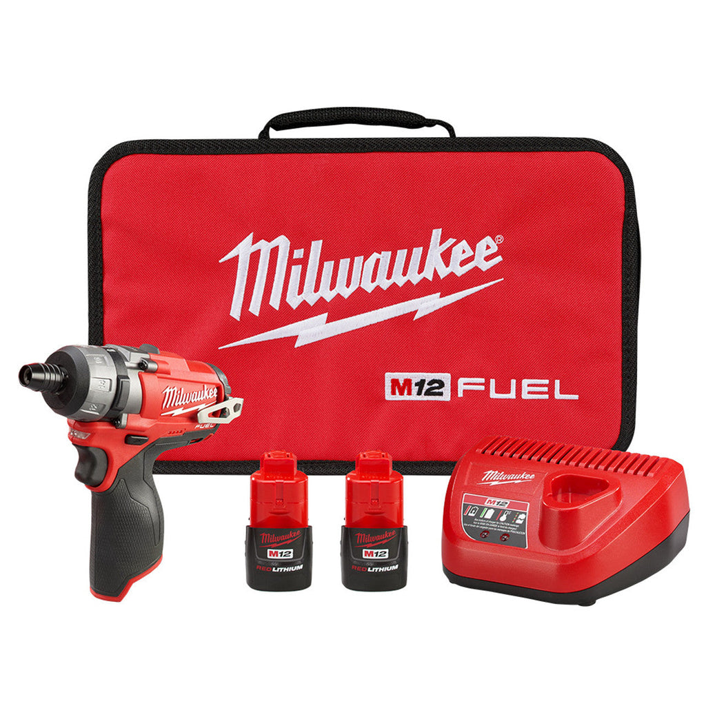 Milwaukee MIL-2402-22 M12 FUEL 1/4in Hex 2-Speed Screwdriver Kit
