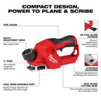 Milwaukee MIL-2524-20 M12 Brushless Cordless 2 in. Planer
