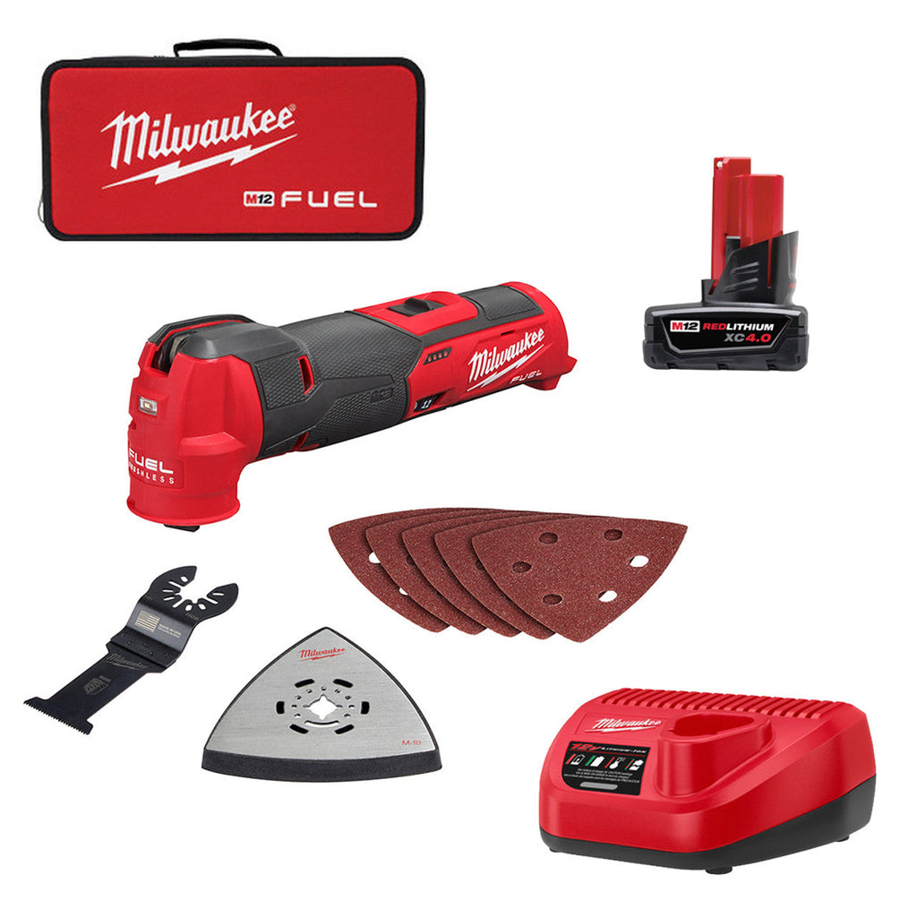Milwaukee MIL-2526-21XC M12 FUEL Oscillating Multi-Tool XC4.0 Kit