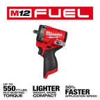 Milwaukee MIL-2562-20 M12 FUEL 3/8in Stubby Impact Wrench Bare Tool