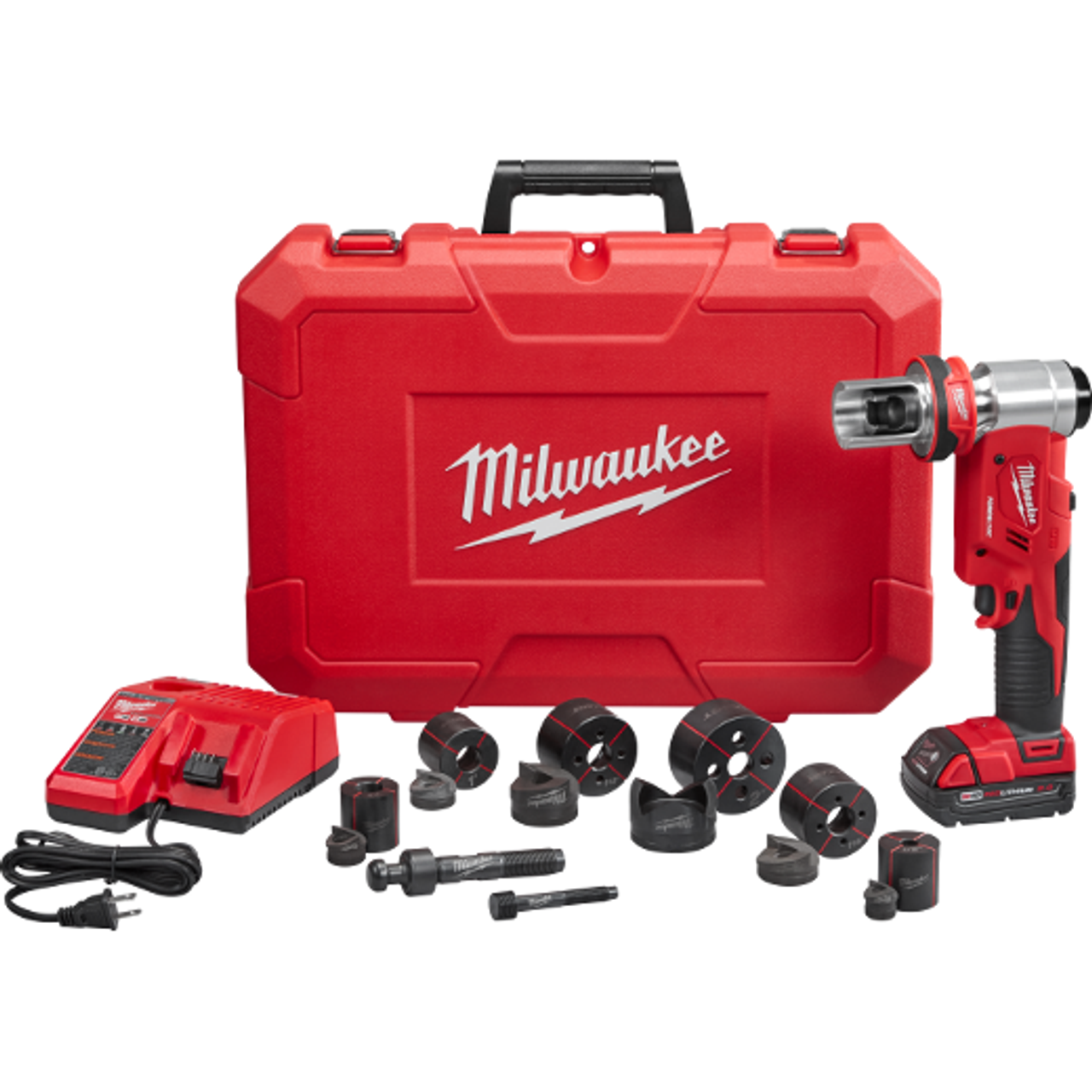 Milwaukee MIL-2677-21 M18 FORCE LOGIC 6T Knockout Tool 1/2 - 2in Kit