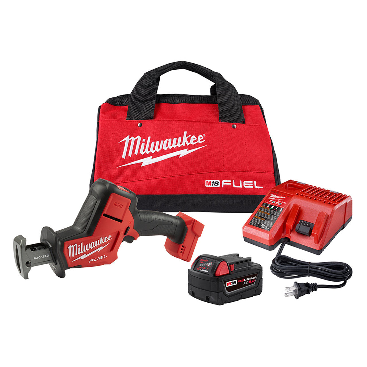 Milwaukee MIL-2719-21 M18 FUEL Brushless Hackzall Reciprocating Saw 5.0Ah Kit