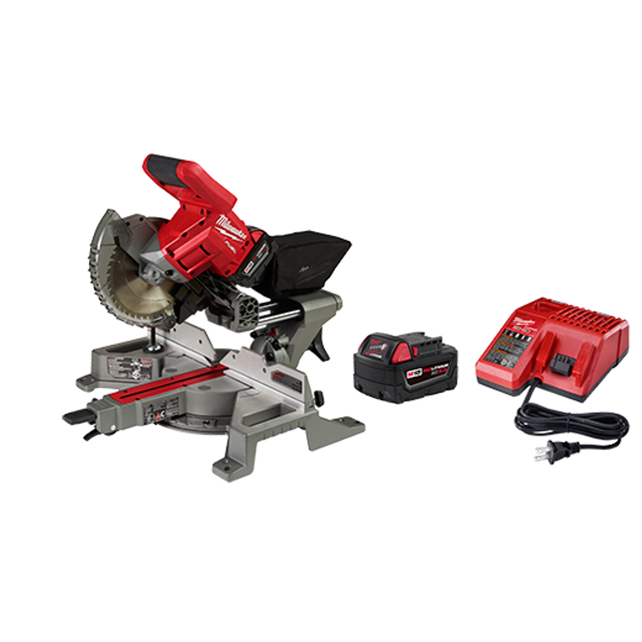 Milwaukee MIL-2733-21 M18 FUEL 7-1/4in Dual Bevel Sliding Compound Miter Saw Kit