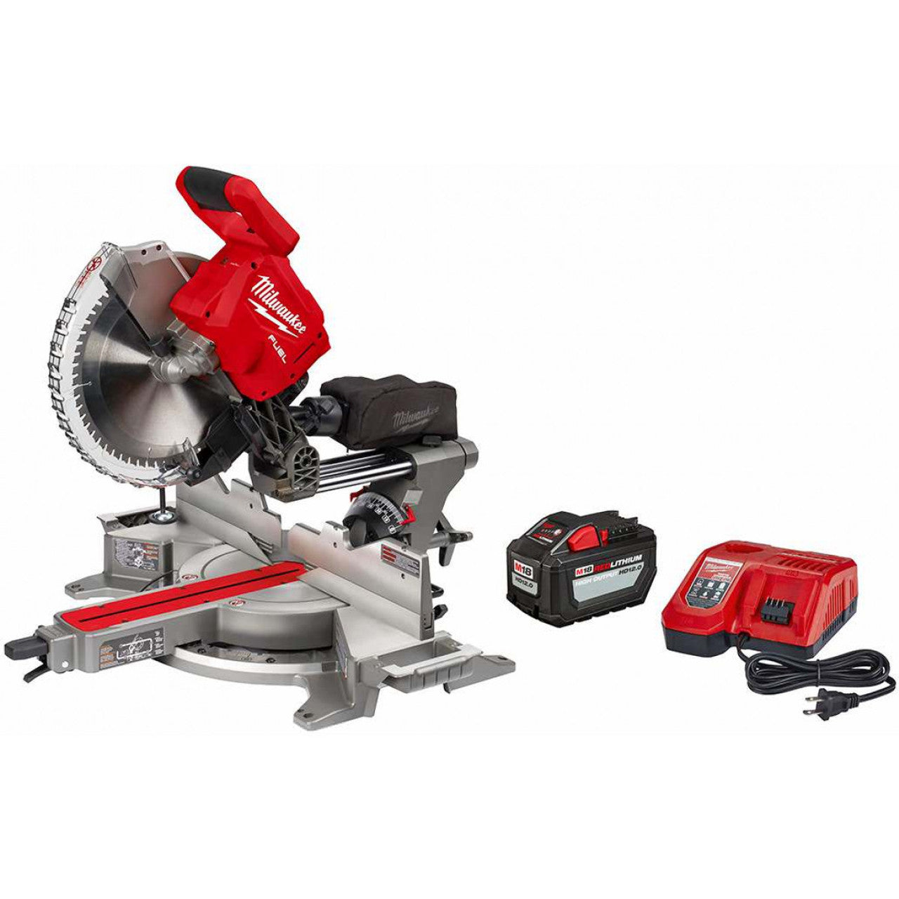 Milwaukee MIL-2739-21HD M18 FUEL 12in Dual Bevel Sliding Compound Miter Saw - Kit