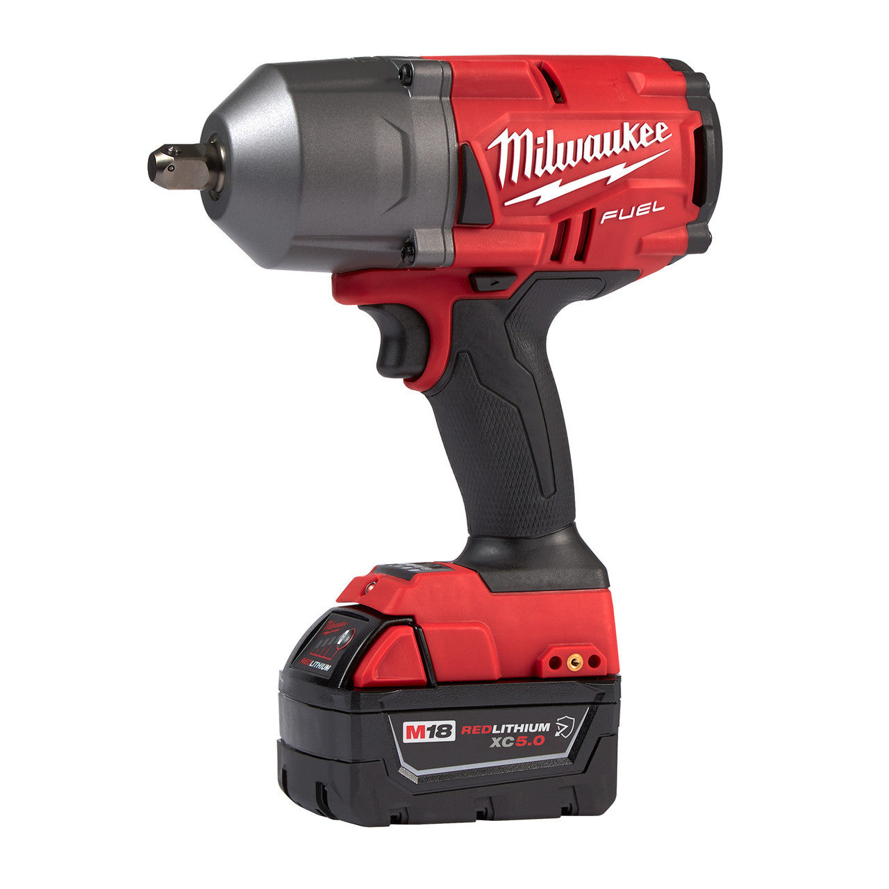 Milwaukee MIL-2766-22R GEN II M18 FUEL High Torque 1/2in Impact Wrench 2x 5.0Ah Kit With Pin Detent