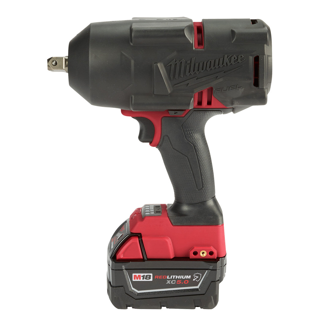 Milwaukee MIL-2766-22R GEN II M18 FUEL High Torque 1/2in Impact Wrench 2x 5.0Ah Kit With Pin Detent