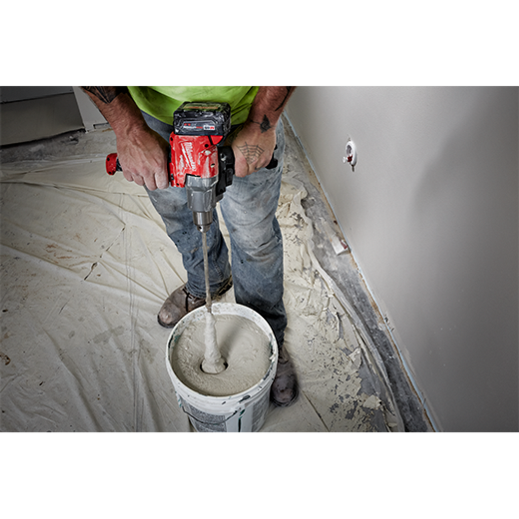 Milwaukee MIL-2810-20 M18 FUEL Mud Mixer with 180 degree Handle (Bare Tool)
