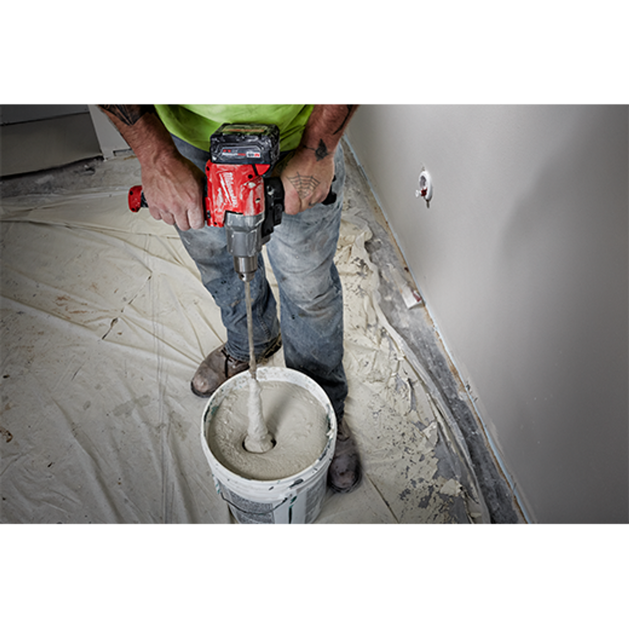 Milwaukee MIL-2810-20 M18 FUEL Mud Mixer with 180 degree Handle (Bare Tool)