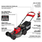 Milwaukee MIL-2823-22HD M18 FUEL 21in Self-Propelled Dual Battery Mower 2x 12.0Ah Kit