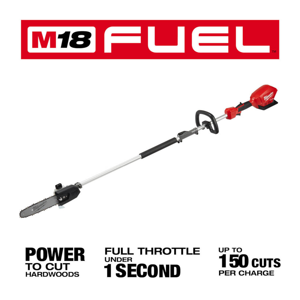 Milwaukee MIL-2825-20PS M18 FUEL 10in Pole Saw with QUIK-LOK Attachment Capability