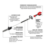 Milwaukee MIL-2825-20PS M18 FUEL 10in Pole Saw with QUIK-LOK Attachment Capability