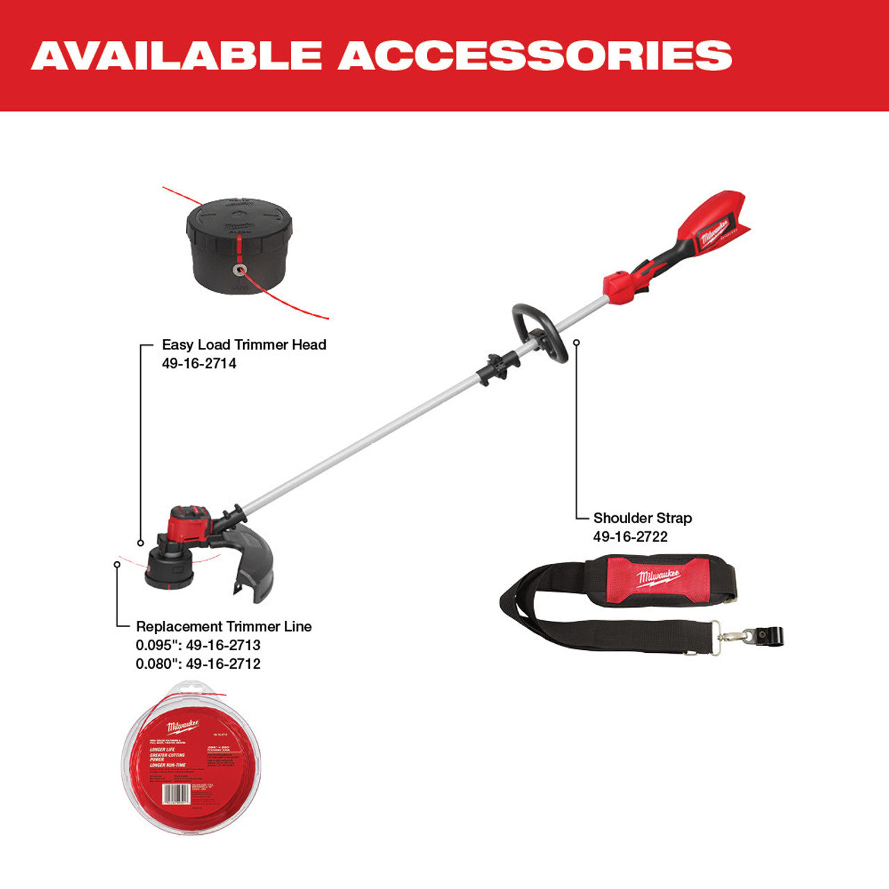 Milwaukee MIL-2828-20 M18 Brushless String Trimmer Bare Tool
