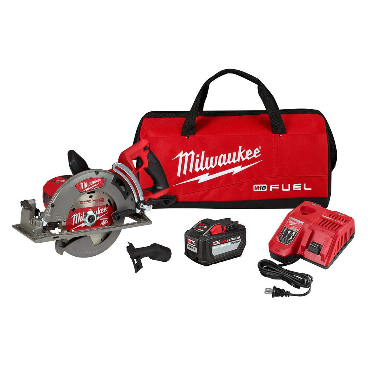 Milwaukee MIL-2830-21HD M18 FUEL Rear Handle 7-1/4in Circular Saw Kit with 1x 12.0Ah Battery