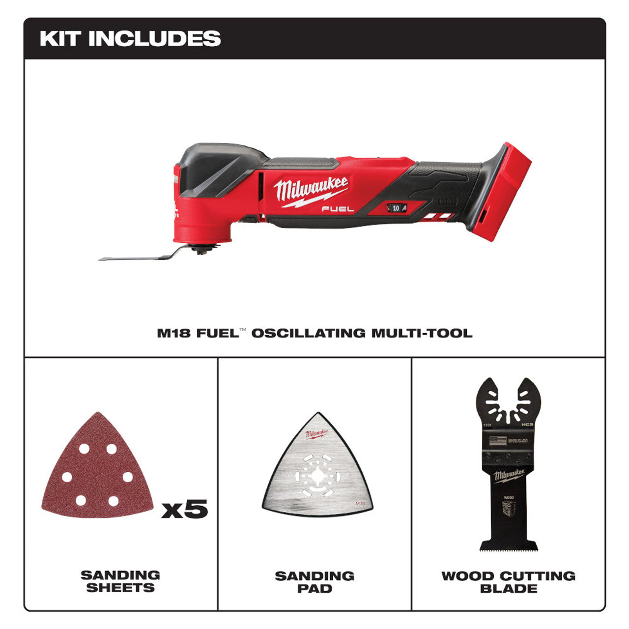 Milwaukee MIL-2836-20 M18 FUEL Oscillating Multi-Tool (Bare-Tool)