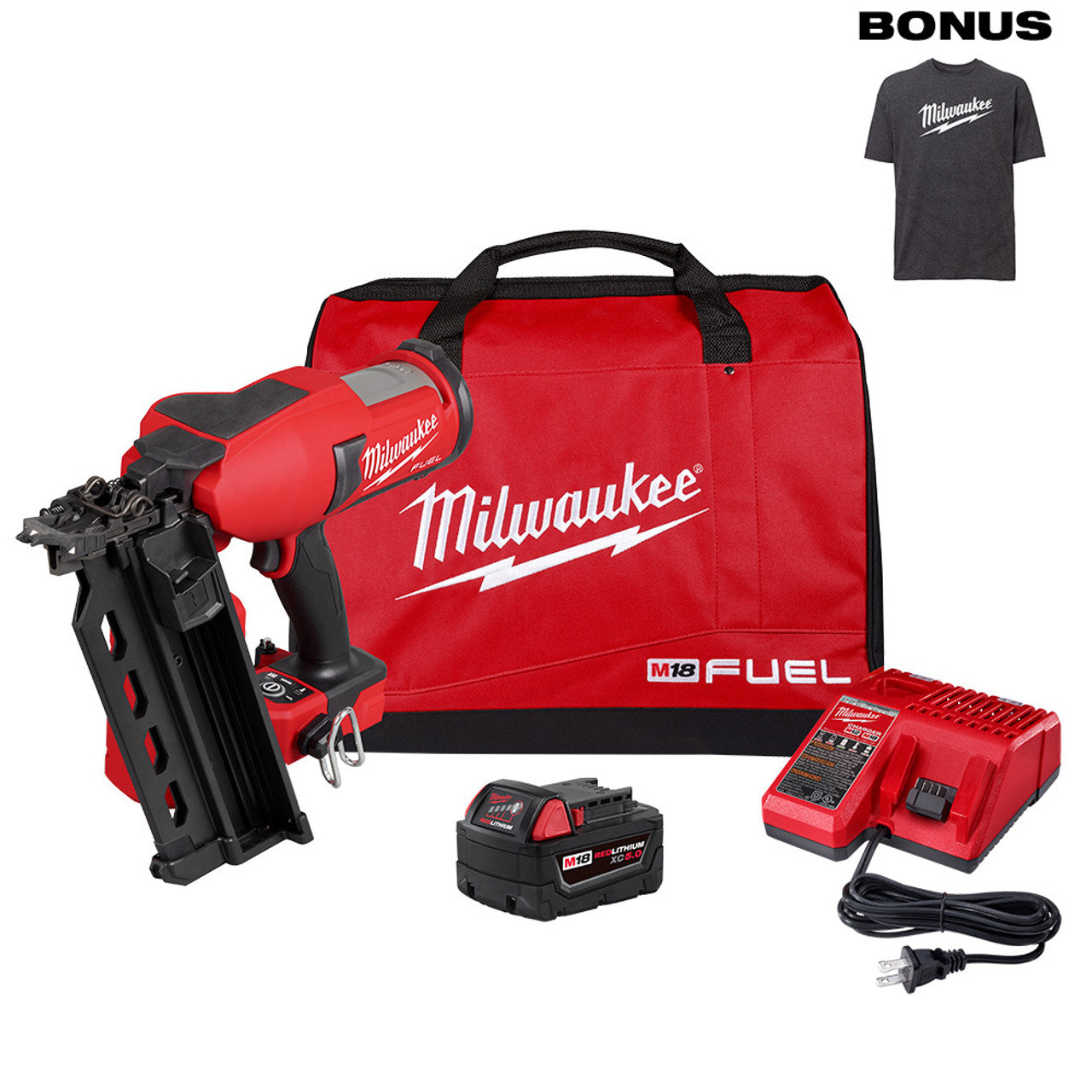 Milwaukee MIL-2844-21 M18 FUEL Duplex Nailer 5.0Ah Kit