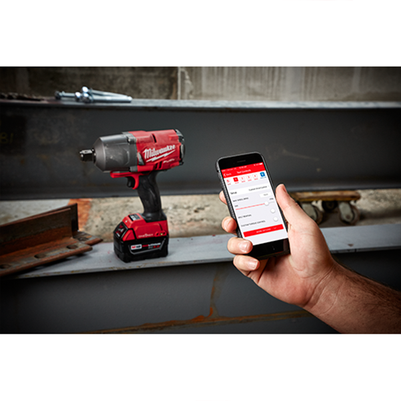 Milwaukee MIL-2864-20 M18 FUEL with ONE-KEY High Torque Impact Wrench 3/4in Friction Ring Bare Tool