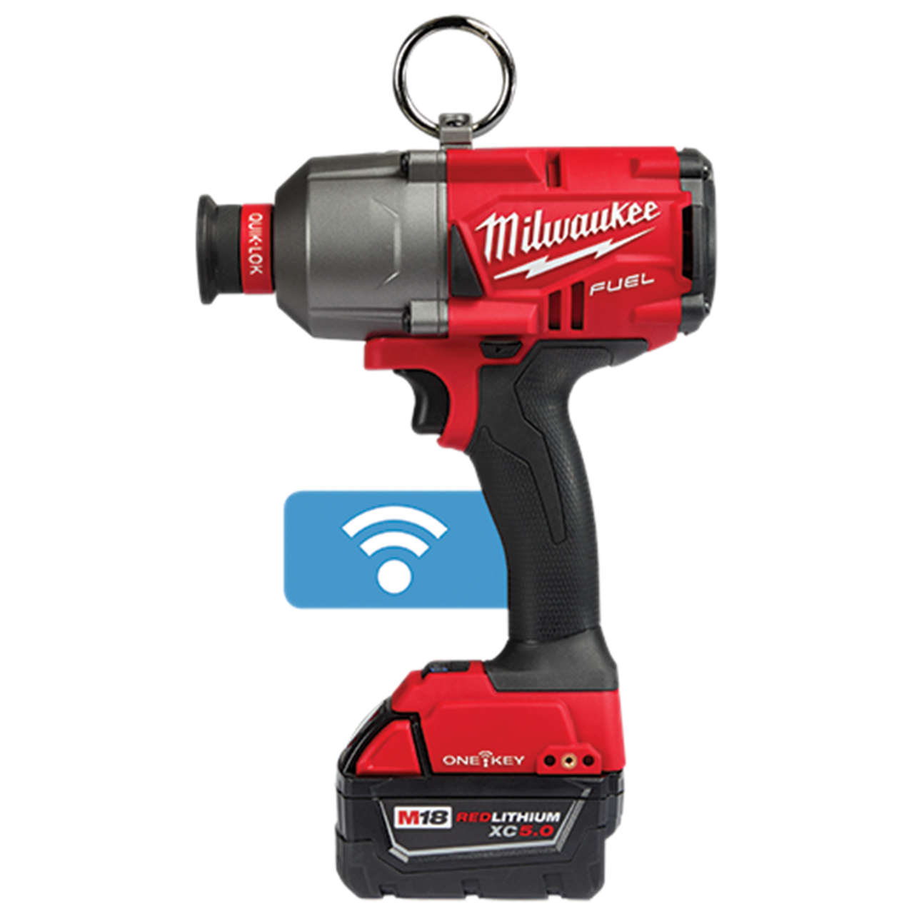 Milwaukee MIL-2865-22 M18 FUEL 7/16in Hex Utility High Torque Impact Wrench with ONE-KEY 2x 5.0Ah Kit