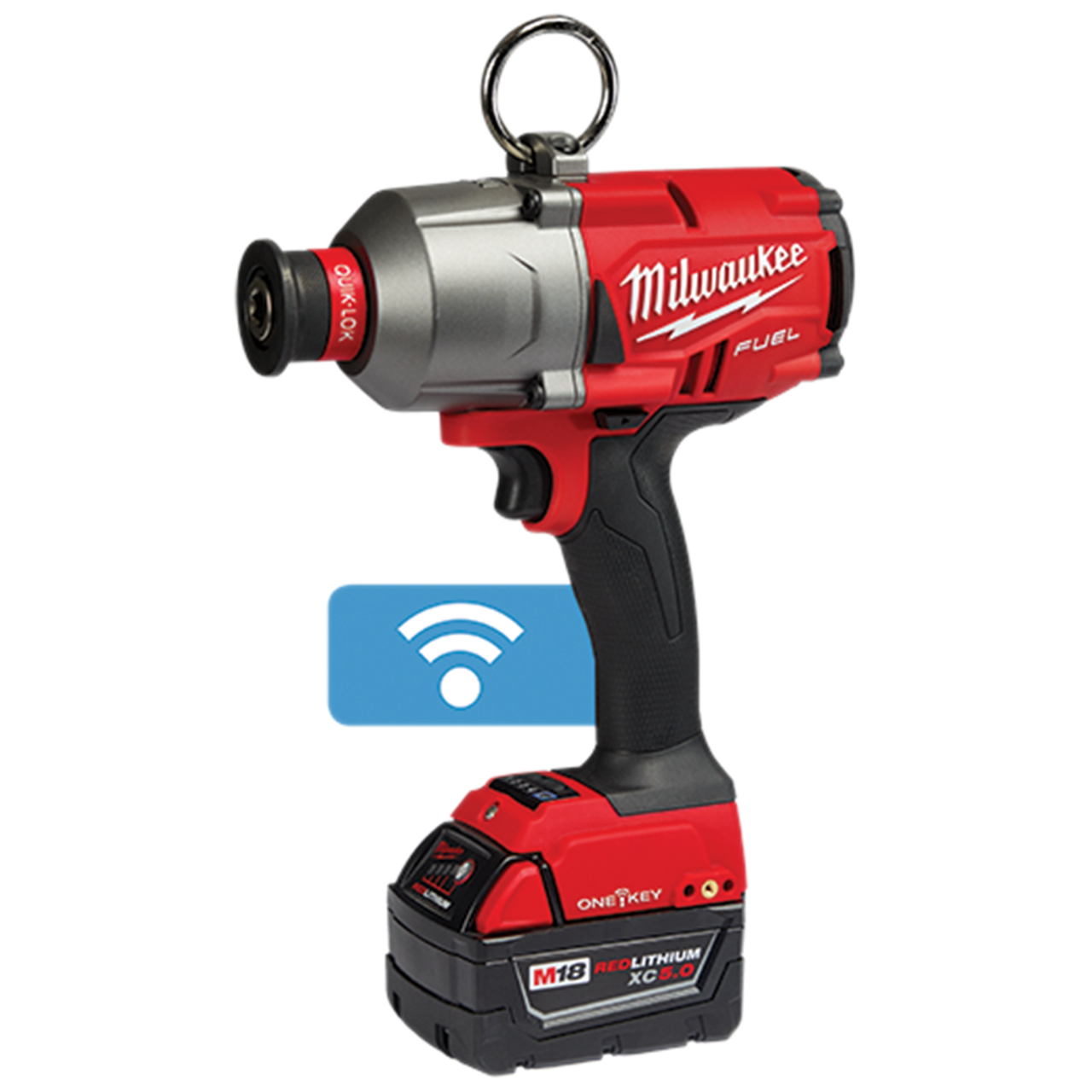 Milwaukee MIL-2865-22 M18 FUEL 7/16in Hex Utility High Torque Impact Wrench with ONE-KEY 2x 5.0Ah Kit