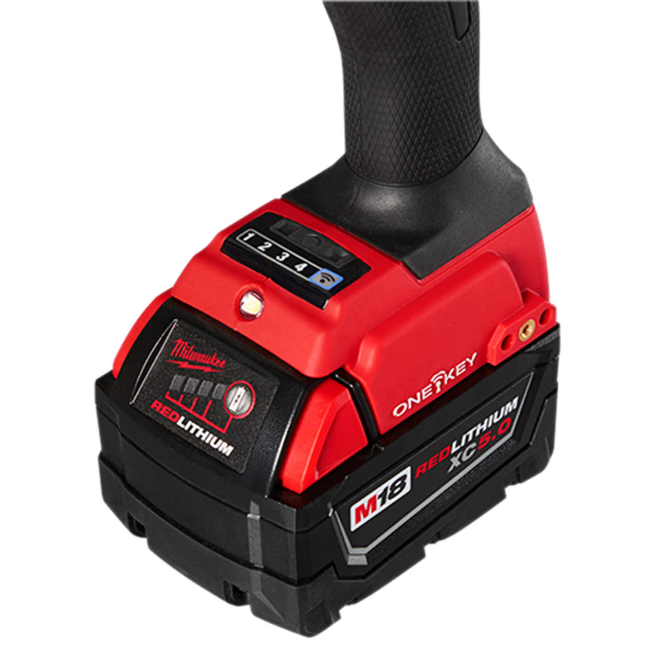 Milwaukee MIL-2865-22 M18 FUEL 7/16in Hex Utility High Torque Impact Wrench with ONE-KEY 2x 5.0Ah Kit